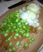 Onions and Celery for Soup