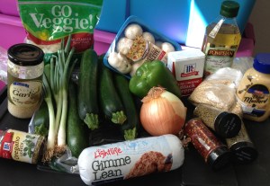 Zucchini Boat Ingredients