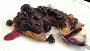 Vegan Oatcakes and Blueberry Syrup