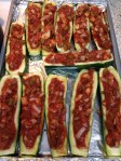 Vegan Zucchini Pizza Boats