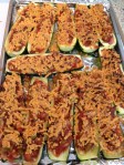 Vegan Zucchini Pizza Boats