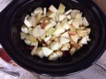 Slow Cooker Sweet Potato, Apple and Cranberry Sauce