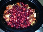 Slow Cooker Sweet Potato, Apple and Cranberry Sauce