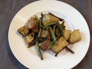 Savory Roasted Potatoes and Green Beans