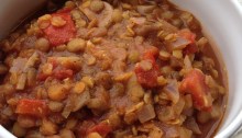 Two Lentil Soup, Vegan and Gluten Free