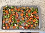 Balsamic Roasted Sweet Potatoes and Brussels Sprouts