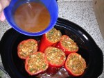 Crockpot Stuffed Peppers & Savory Scones