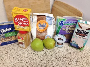 Vegan Pear Walnut Bread