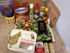 Vegan and Gluten-Free Sesame Chicken and Roasted Veggies