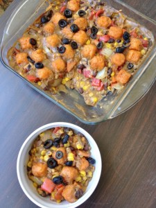 SW Tater Tot Casserole, vegan and gluten-free