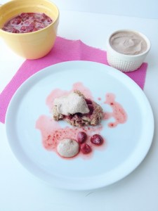 Vegan Strawberry Short Biscuits with Pecan Cream