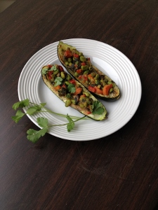 Thai Zucchini Boats, vegan and gluten-free