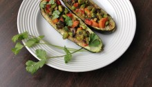 Thai Zucchini Boats, vegan and gluten-free