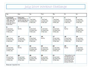 July 2014 Challenge