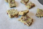 Raw 3 Ingredient Vegan and Gluten-Free Seed-y Cherry Bars, no nuts