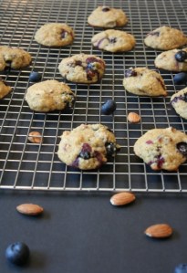 Vegan and GF Almond Blueberry Cookies