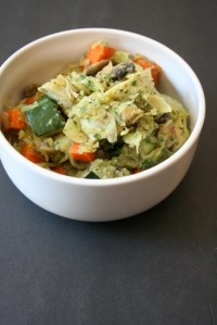 Vegan and GF Artichoke Pesto Spaghetti Squash