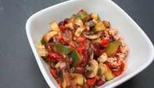 Vegan and Gluten-Free Spicy Fajita Casserole