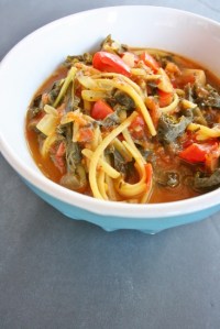 Vegan and Gluten-Free Spicy Tomato Kale Soup