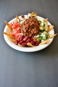 Vegan and GF Taco Salad w/Baked Chips