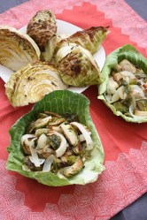 Thanksgiving Herbed Roasted Cabbage and Brussels Sprouts