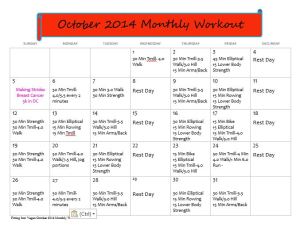 Fitting Into Vegan October Monthly Workout