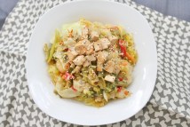 Sunbutter Pad Thai with Spaghetti Squash, vegan, gluten- and sugar-free