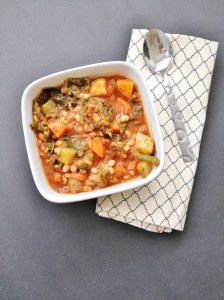 Vegan Roasted Butternut and Garlic Minestrone