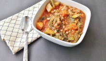 Vegan Roasted Butternut and Garlic Minestrone