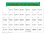 December 2014 Workout Challenge