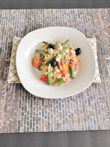 Vegan & Gluten-Free Greek Spaghetti with Tofeta