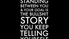 Standing Between You and Your Goal: Bullsit story
