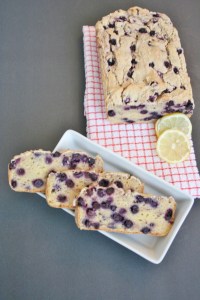 Vegan & Gluten-Free Lemon Blueberry Yogurt Bread