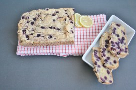 Vegan & Gluten-Free Lemon Blueberry Yogurt Bread
