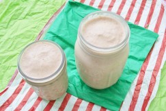 Vegan and Gluten-Free Vanilla Pear Banana Protein Smoothie