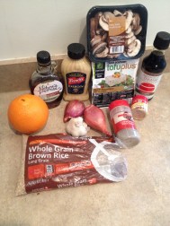 Vegan, Gluten-Free and Clean Eating Orange-Glazed Tofu and Veg