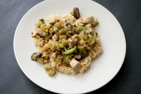 Vegan, Gluten-Free and Clean Eating Orange-Glazed Tofu and Veg