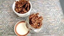 Vegan, Gluten-Free, Sugar-Free Mint Chocolate Pepita Butter Granola