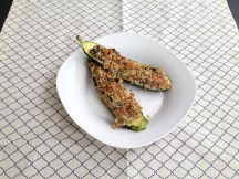 Vegan and Gluten-Free Spinach Artichoke Zucchini Boats