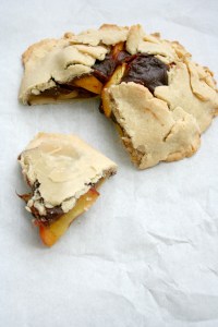 Vegan and Gluten-Free Peaches and Cream Galette