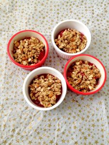 No Bake Peach Raspberry Crumble-5
