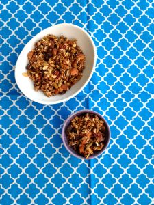 Vegan and Gluten-free Sugar-free Trail Mix Granola - Elimination Diet