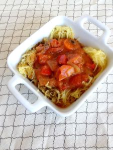 Totally veggie-filled Vegan and Gluten-Free Roasted Butternut Spaghetti - Comfort food at it's best!