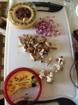 Olive Tapenade Hummus Stuffed Mushroom Appetizers
