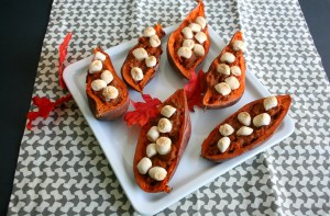 Vegan and Gluten-Free Individual Marshmallow Topped Sweet Potatoes