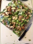 Perfect Holiday Side-dish - Vegan and Gluten-Free Sage Roasted Brussels Sprouts and Mushrooms