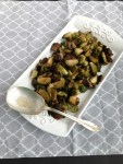 Perfect Holiday Side-dish - Vegan and Gluten-Free Sage Roasted Brussels Sprouts and Mushrooms