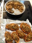 Holiday Side-Dish - Vegan and Gluten-Free Twice Baked Stuffed Sweet Potatoes
