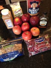 Vegan and Gluten-Free and Refined Sugar Free Apple Cranberry Crumble - Elimination Diet Dessert