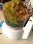 Vegan and Gluten-Free Green Chili Pesto Smothered Spaghetti Squash